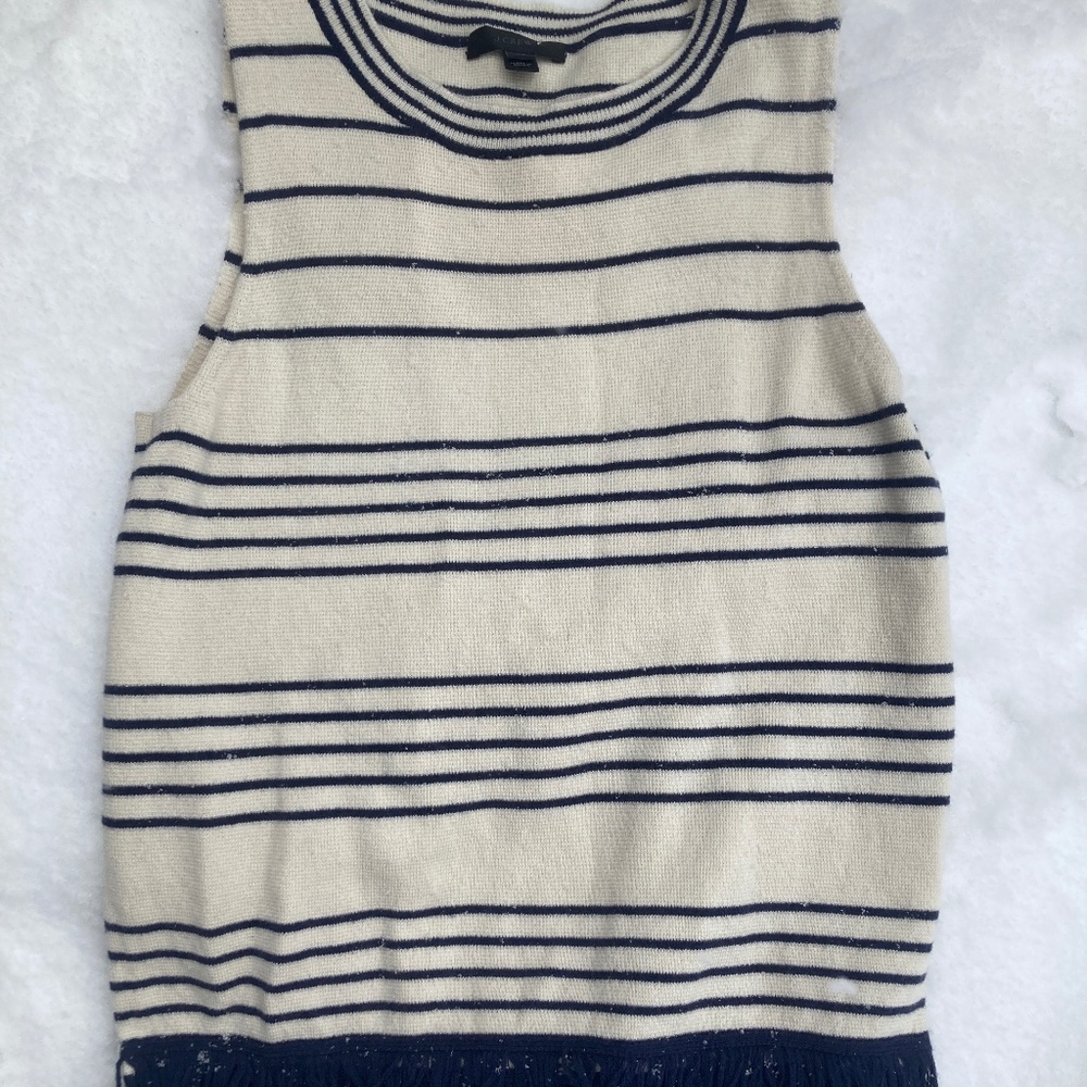 J.Crew knit tank with ruffle hem